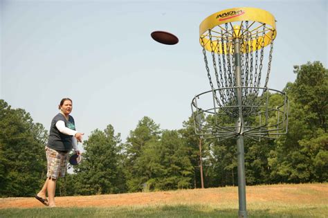 Disc golf center - Oct 25, 2020 · Sunday, October 25, 2020 - 20:24. Disc golf is the perfect solution for anyone that wants to teach, share and enjoy a lifetime sport. It's a healthy, inexpensive, recreational activity that provides upper and lower body conditioning, aerobic exercise and mental stimulation. Concentration skills expand by mastering shots and negotiating obstacles. 